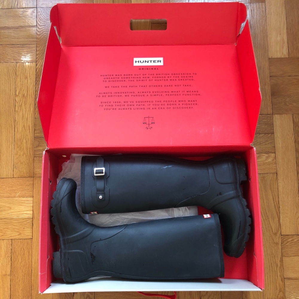 Original hunter boots- black with box